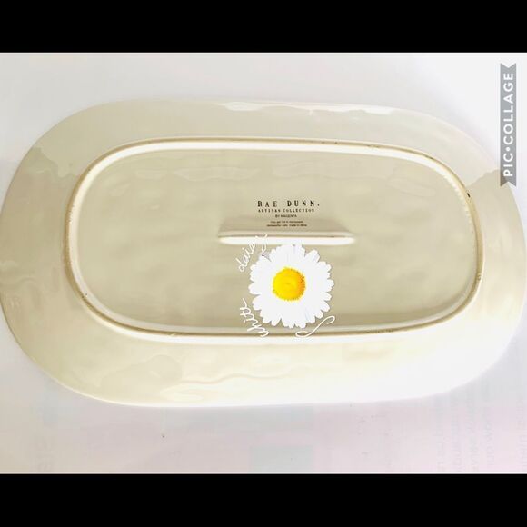 Rae Dunn Eggcellent Oval Serving Platter - Picture 3 of 3